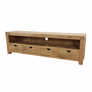 Felix 79″ Media Console, Natural Finish