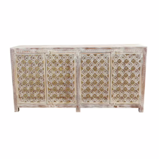 Beautiful Four Door 72'' Sideboard, MSI 848 Antique White