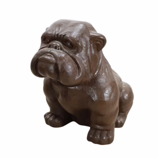 Amazing 40″ Tall English Bulldog Bronzed Finish, RIS 792