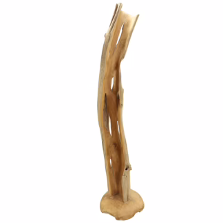 Astonishing Teak Sculpture 82" Tall, DA 84E