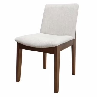Freddie Upholstered Dining Chair, Warm Walnut