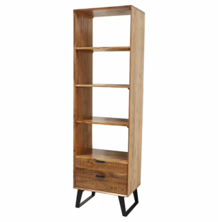Jarrell Bookcase with Two Drawers, Acana Natural