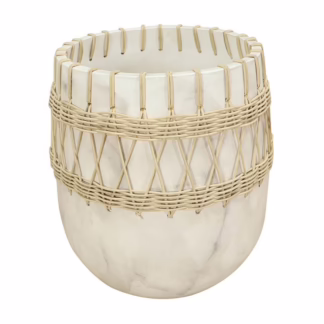 Barru Handmade Stoneware Planter 22" Tall, RIS 887