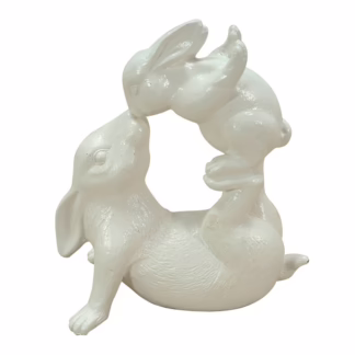 Playful Rabbits Sculpture 18" Tall, RIS 890