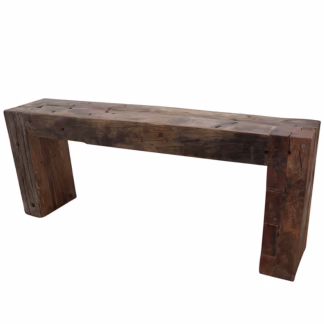 Striking Salvaged Teak Wood 79'' Console Table, DA 67