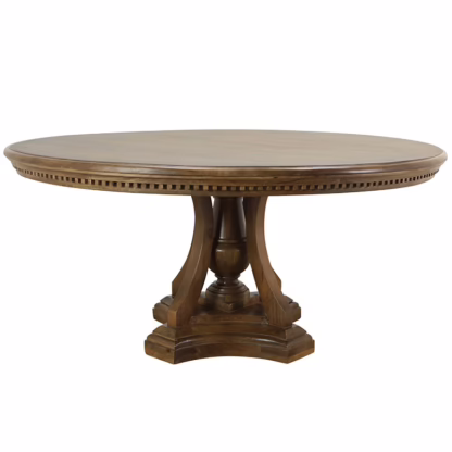 Galet 63'' Round Dining Table, Patina - Image 2