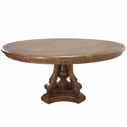 Galet 63'' Round Dining Table, Patina - Image 5