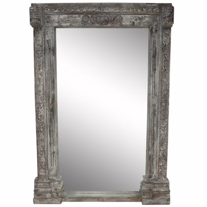 Antique Door Frame Floor Mirror, 730G