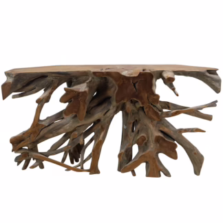 Artistically Sculpted 71'' Teak Wood Console Table, DA 62C