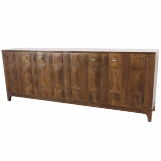 Miranda 98'' Four Door Sideboard, Vintage Patina