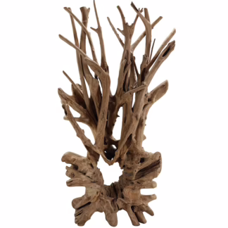 Dramatic 87'' Tall Teak Root Wood Sculpture, DA 85