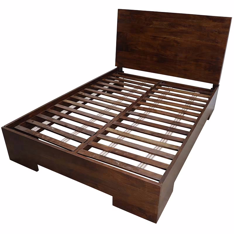 Madox Queen Bed Walnut 62x 87x 50h 7 Home Source Furniture