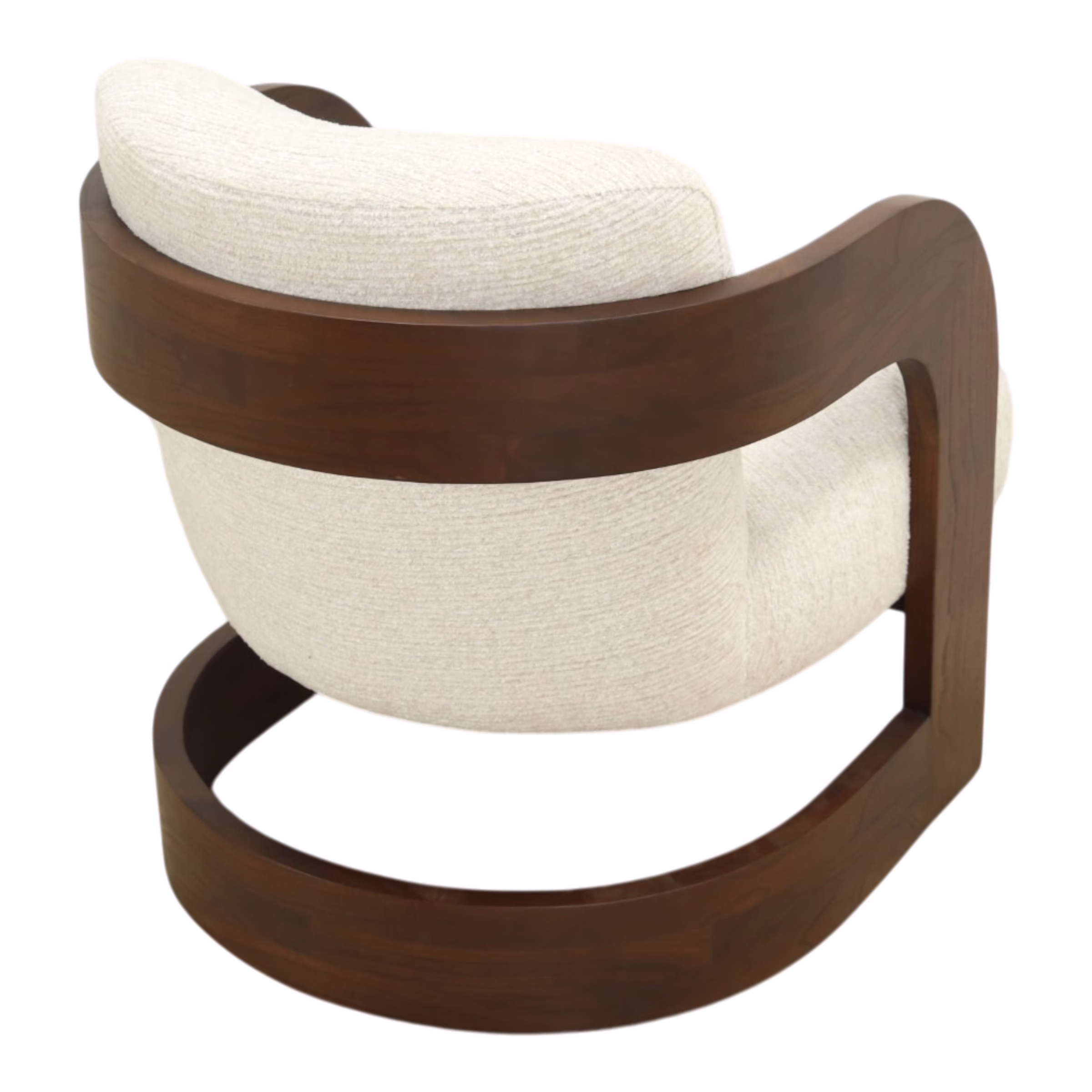 Aiko Upholstered Accent Chair, Brown 6 Aiko Upholstered Accent Chair, Brown - Image 6