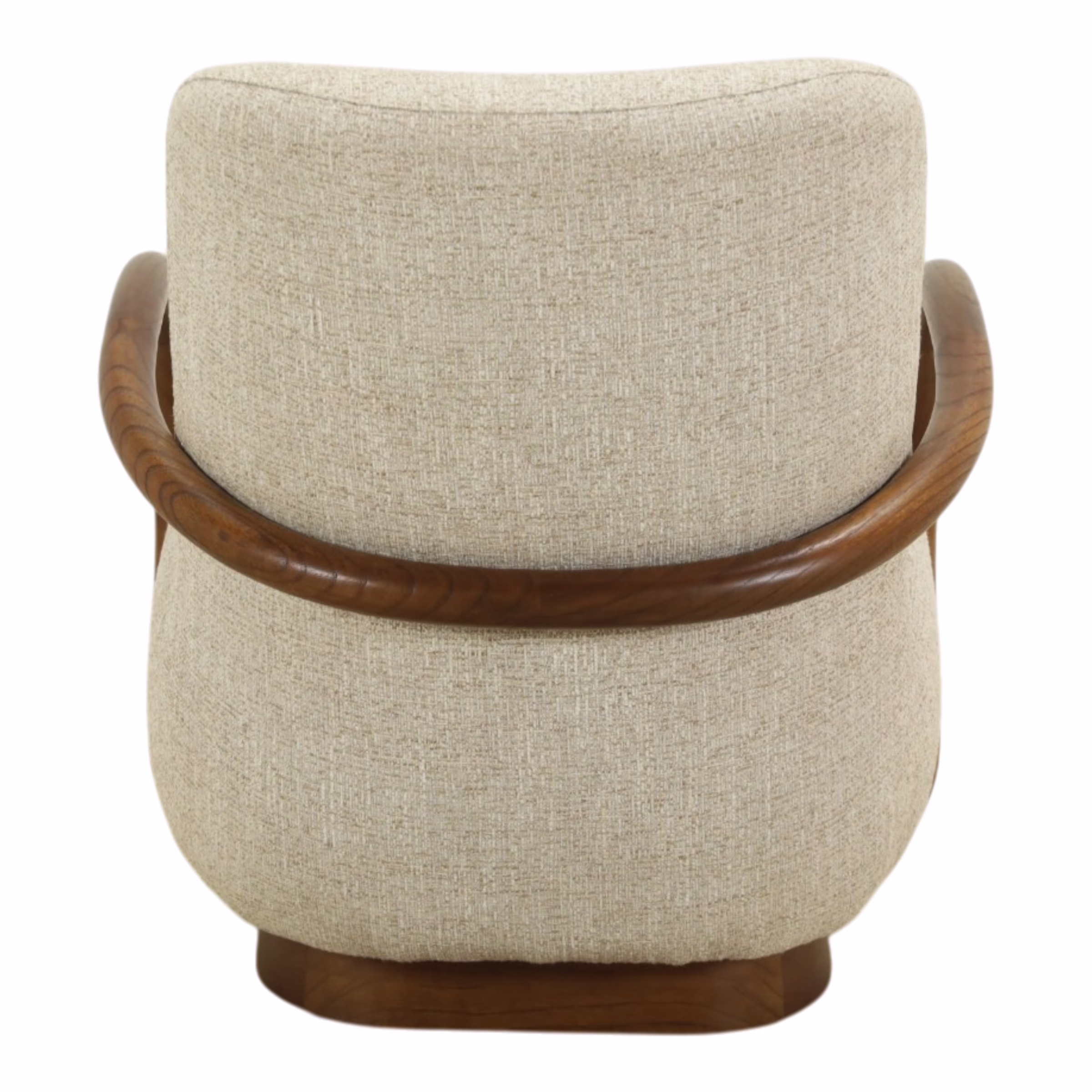 Miraal Upholstered Accent Chair 9 Rear view of Miraal Upholstered Accent Chair showing continuous wood frame construction