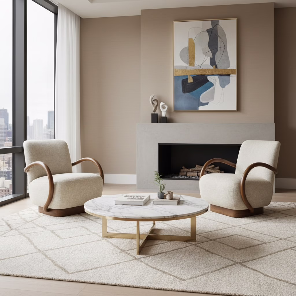 Miraal Upholstered Accent Chair 2 Miraal Upholstered Accent Chair used within a luxury conversation seating arrangement