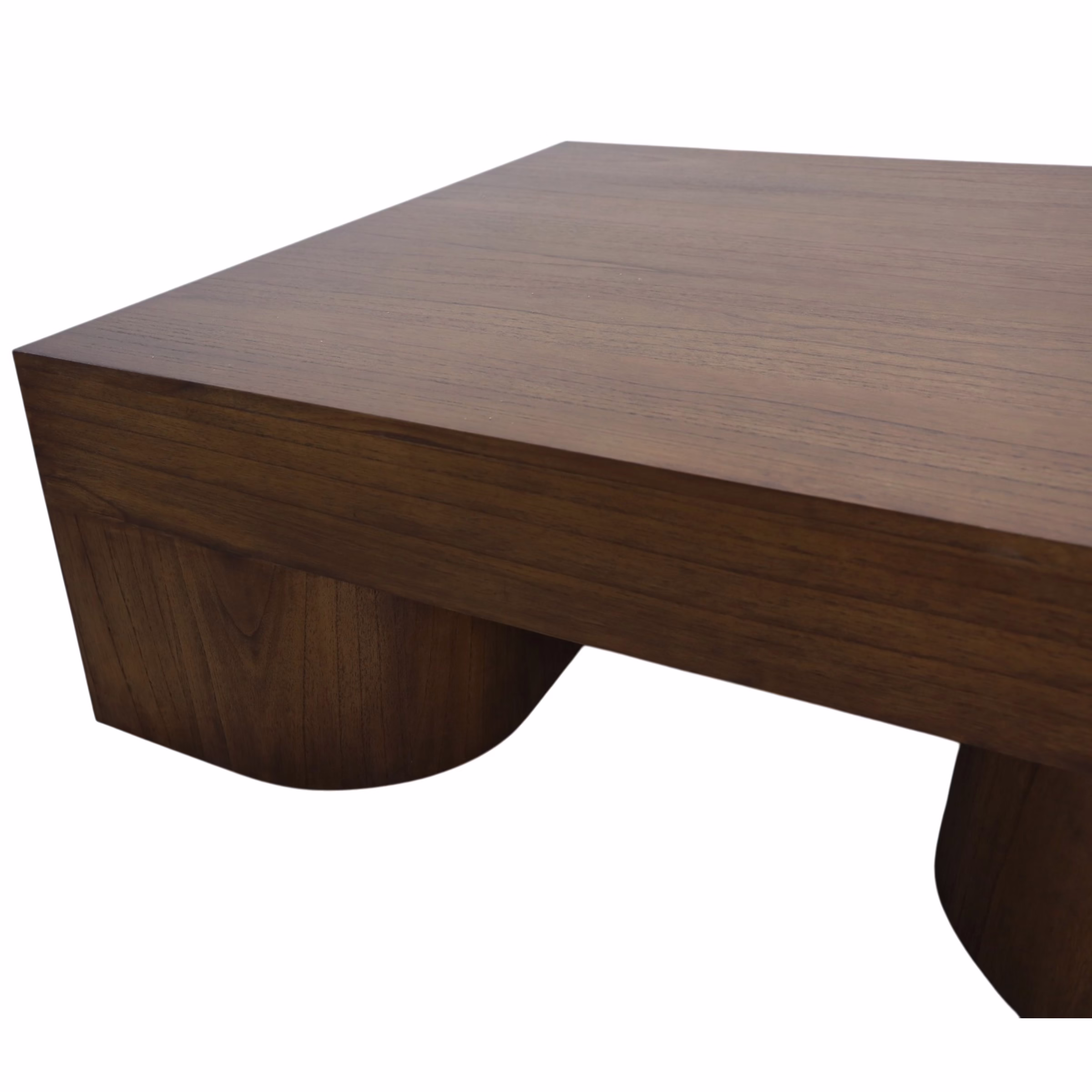 Leilani 48" Square Coffee Table, Warm Walnut 4 Leilani 48" Square Coffee Table, Warm Walnut - Image 4