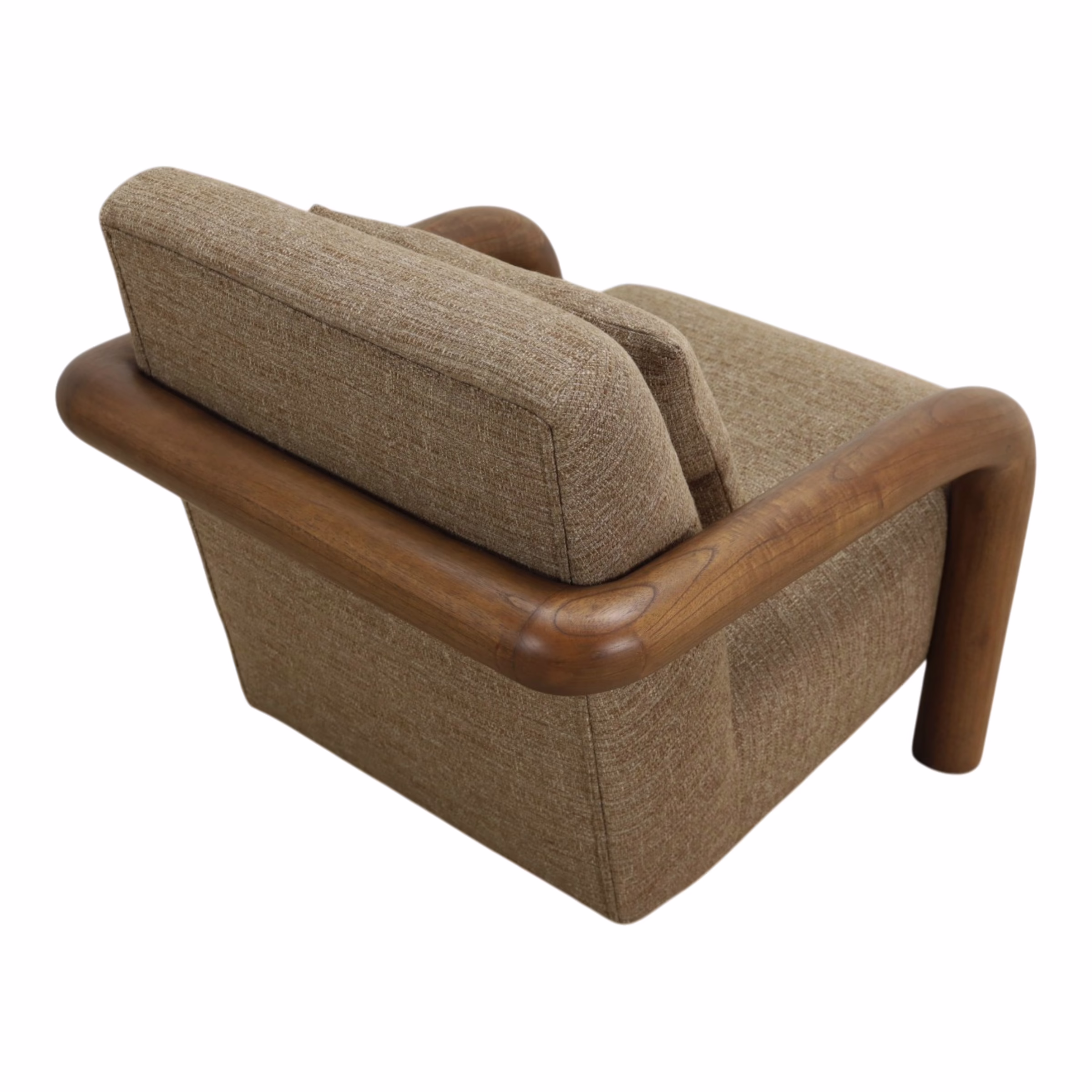 Nahla Upholstered Accent Chair, Brown 8 Nahla Upholstered Accent Chair, Brown - Image 8