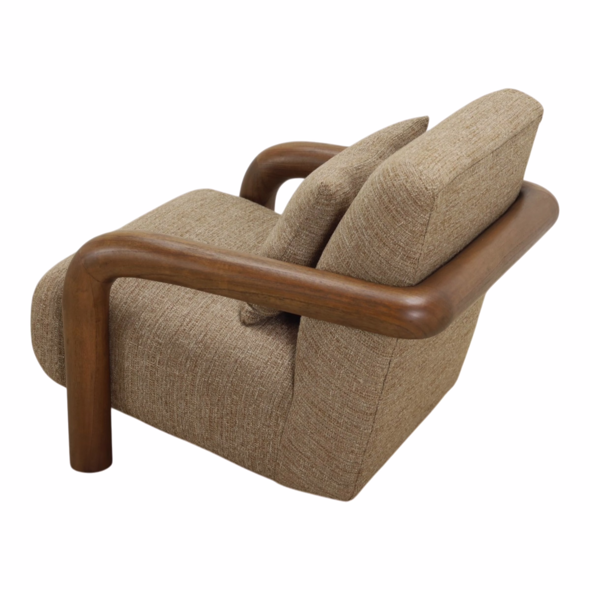 Nahla Upholstered Accent Chair, Brown 11 Nahla Upholstered Accent Chair, Brown - Image 11