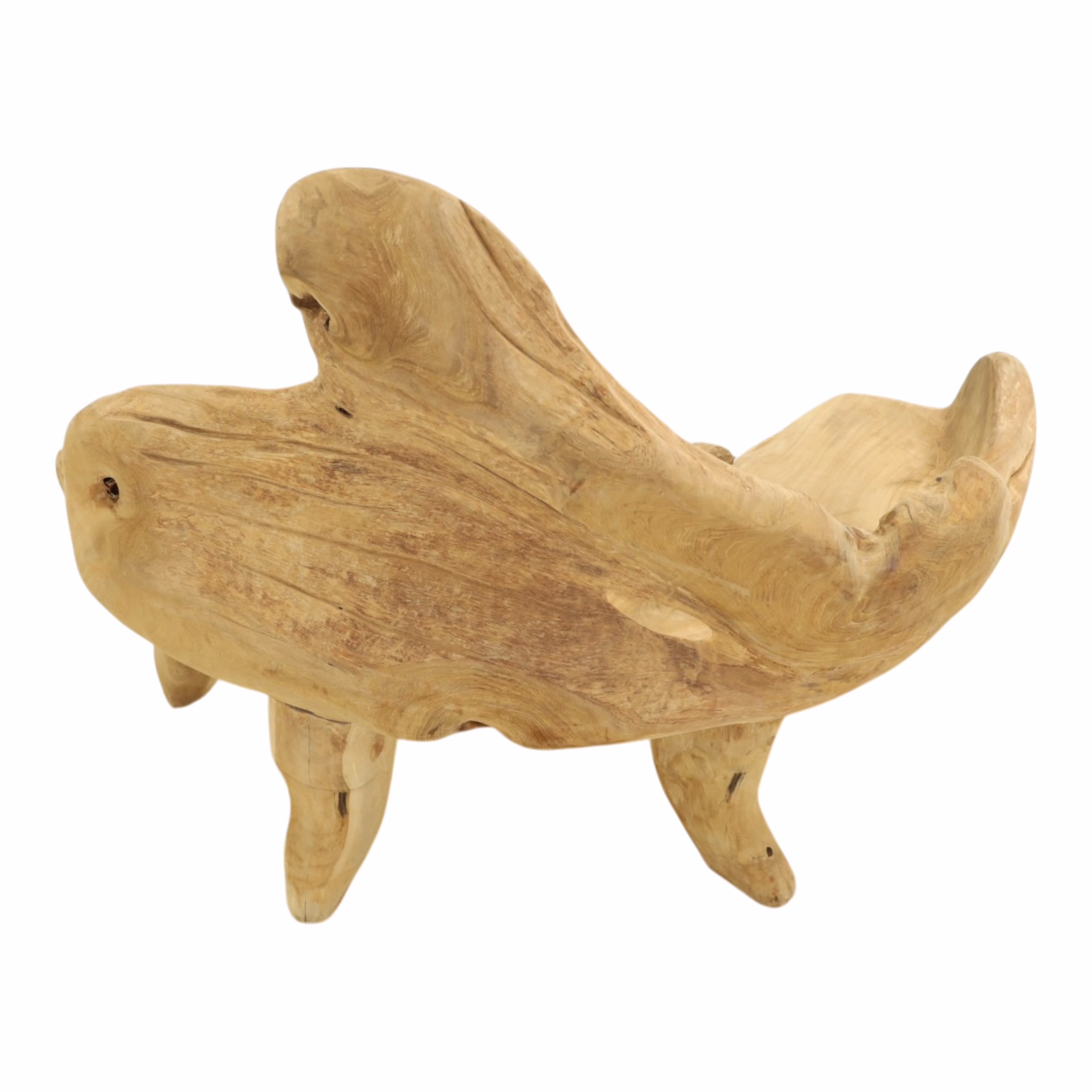 Abstract Natural Teak Root Wood Bench, RIS 902B 8 Abstract Natural Teak Root Wood Bench, RIS 902B - Image 8