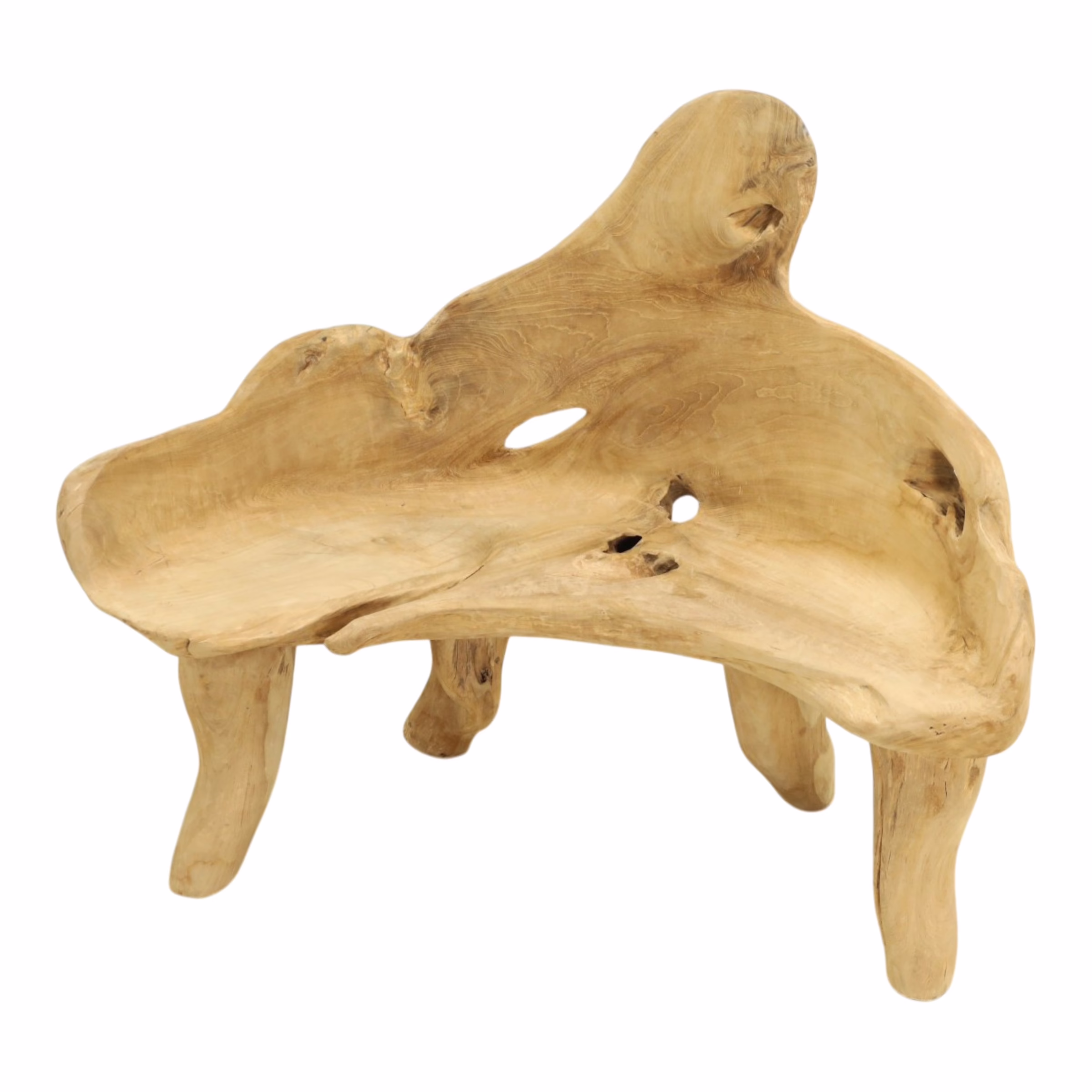 Abstract Natural Teak Root Wood Bench, RIS 902B 13 Abstract Natural Teak Root Wood Bench, RIS 902B - Image 13