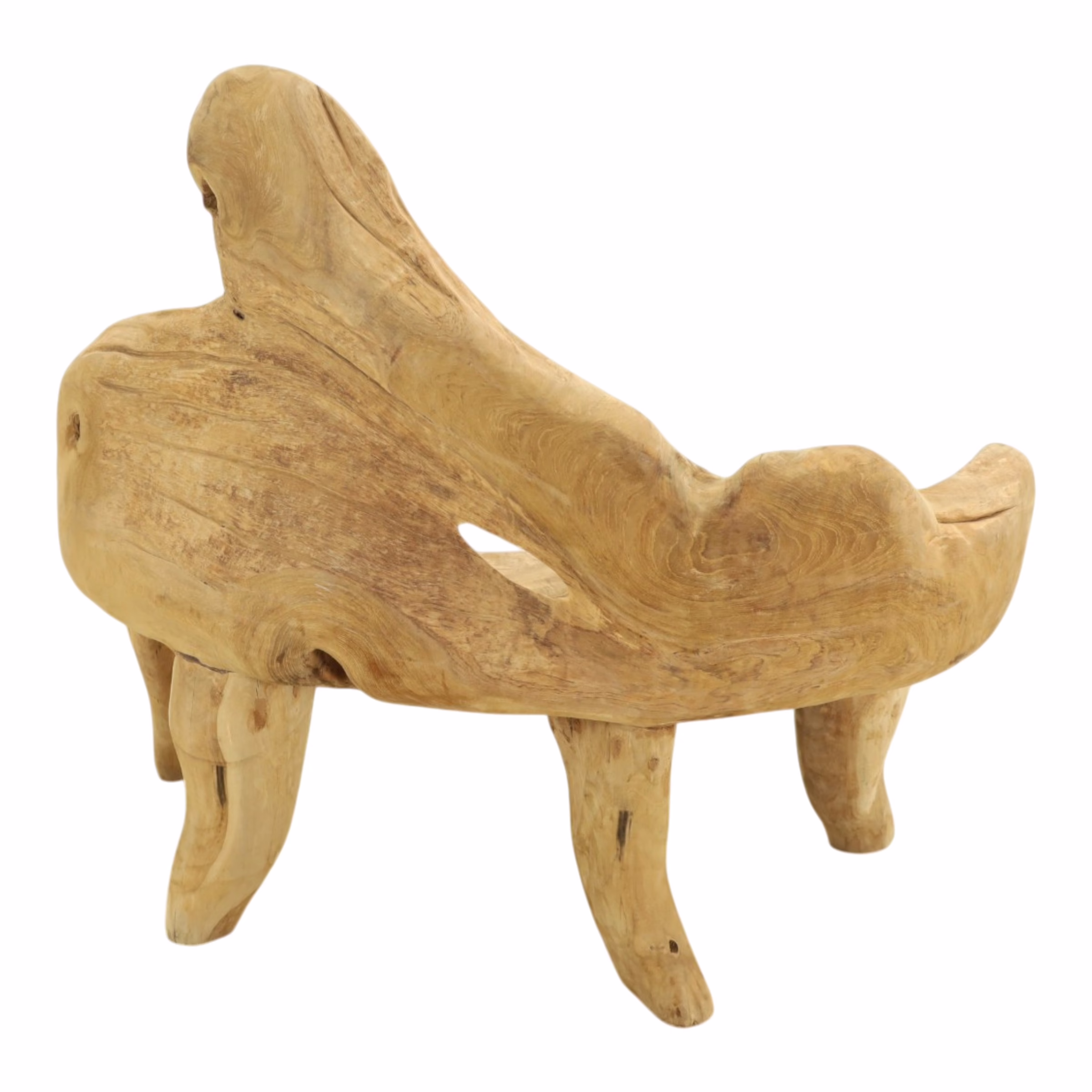 Abstract Natural Teak Root Wood Bench, RIS 902B 10 Abstract Natural Teak Root Wood Bench, RIS 902B - Image 10