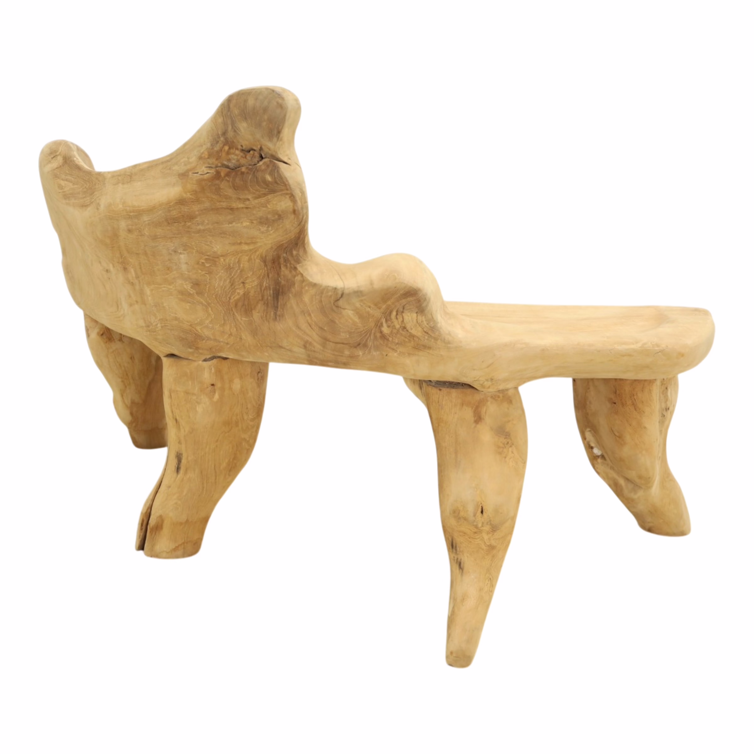Abstract Organic Teak Root Wood Bench, RIS 902D 8 Abstract Organic Teak Root Wood Bench, RIS 902D - Image 8