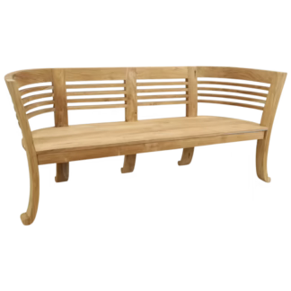 69 inch Wraparound Teak Wood Bench made in Indonesia
